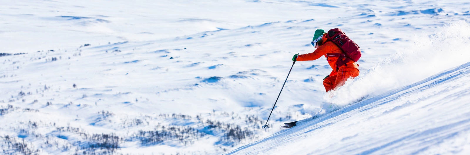 Topptur skidåkning
