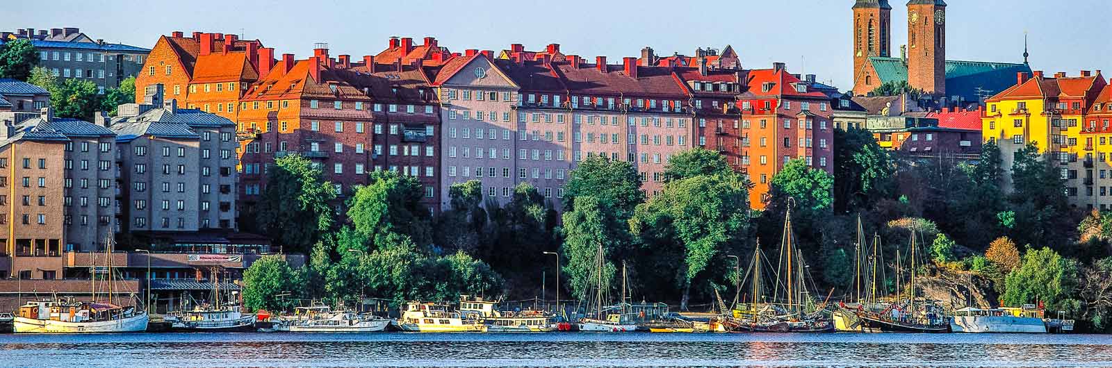 Byggnader i solljus på Södermalm