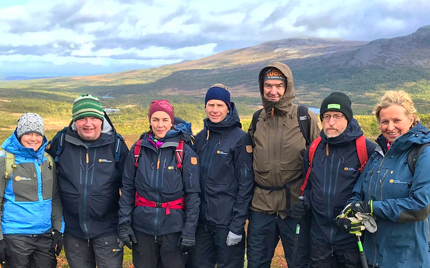 STFs styrelse samlad i fjällen