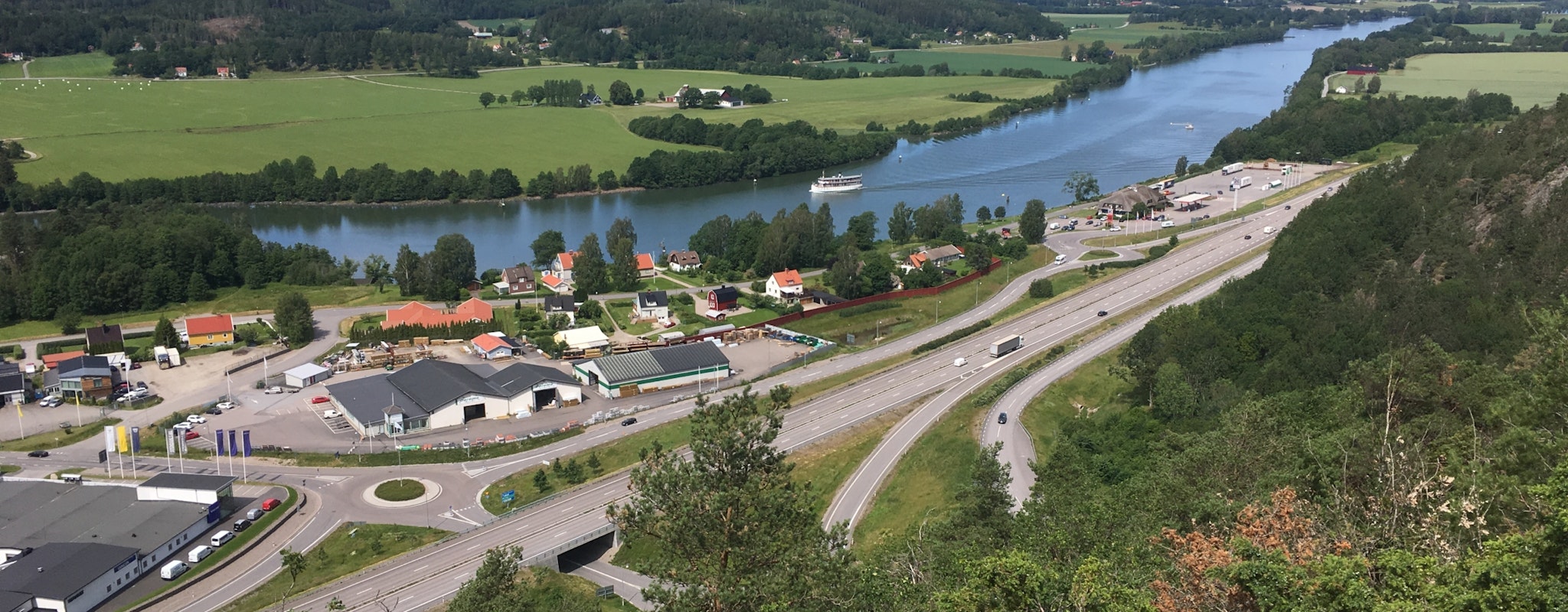 Utsikt över Prassebergsleden.