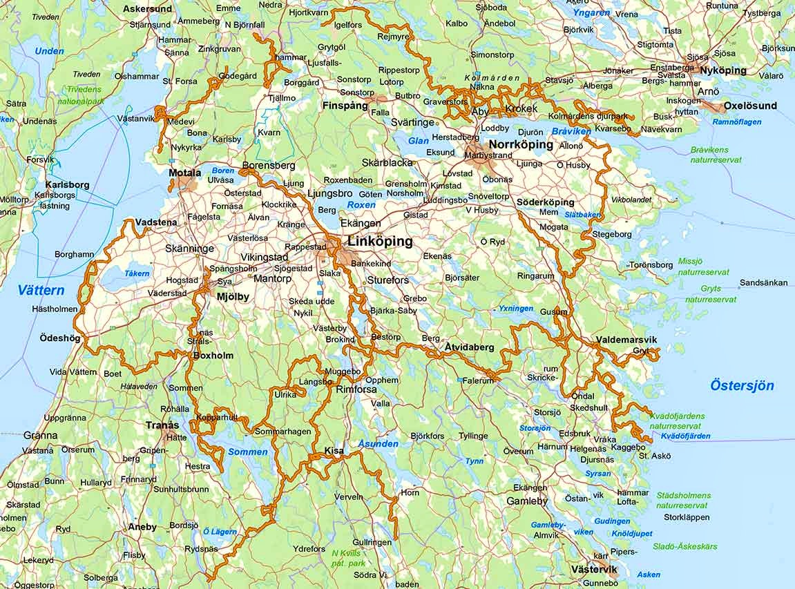östergötland Karta | Teneriffa Karta