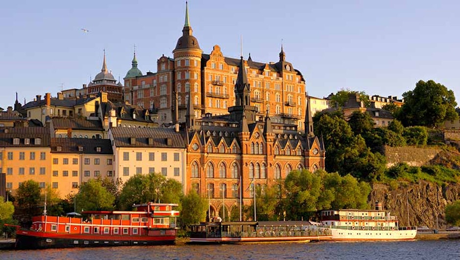 Husfasader vid Söder Mälarstrand i Stockholm