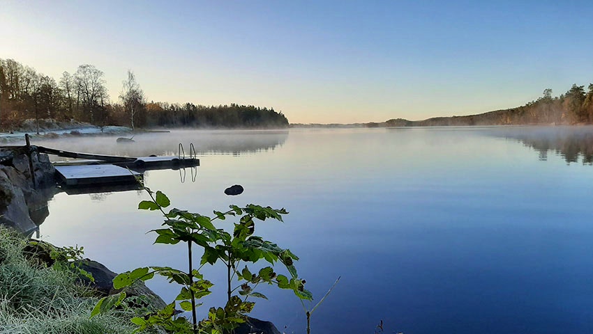Vacker vy vid sjön STF Breanäs