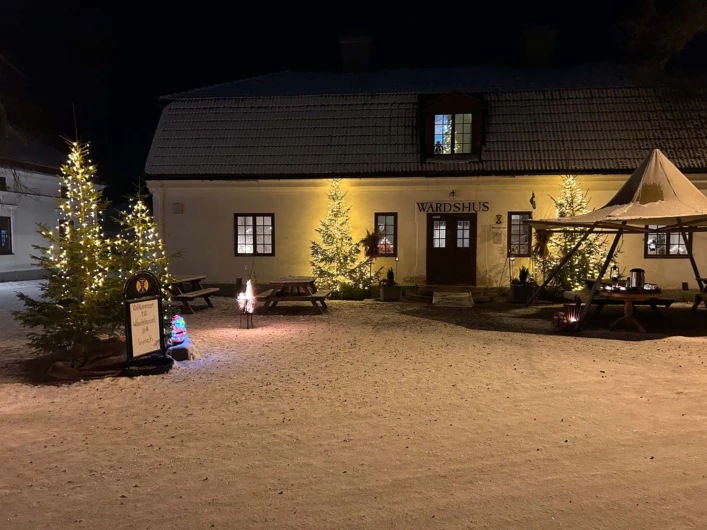 Gysinge Wärdshus och Hotell på vintern.
